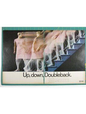 Print Ad AT&T Vintage Up Down Doubleback 1960s Motion Effect 2 PG AD READ